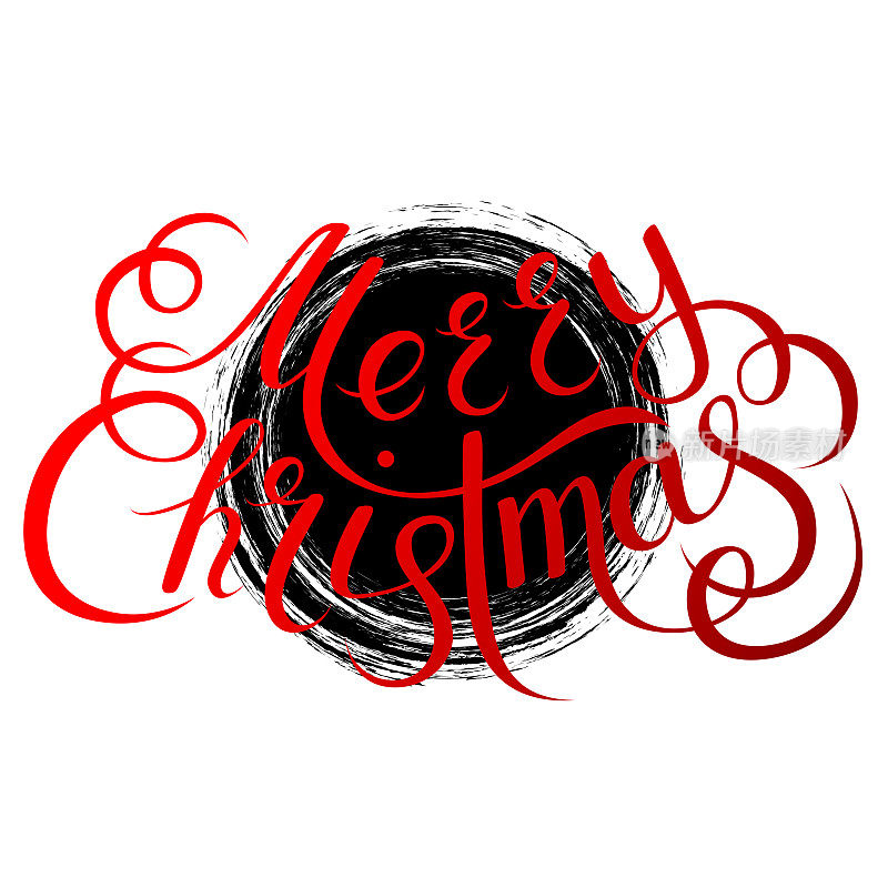 Merry Christmas lettering on a background.